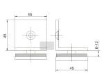 High Accuracy Shower Room Accessories Precision Casting Frameless Shower Door
