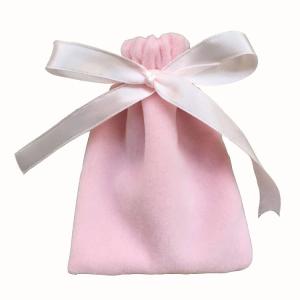 China 10x12cm Velvet Fabric Drawstring Gift Bags For Jewelry Woven Label factory