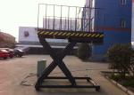 Scissor Mechanism Hydraulic Dock Lift , Electric Dock Lift Lifting And Lowering