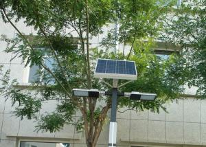 China 100w LED Solar Street Lights 8000lm 42AH Aluminum Alloy Case With Solar Panel factory