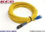 Single Mode Fiber Optic Pigtail Cables , G657B3 Simplex Patch Cord Pigtail MU