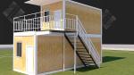 Dormitory Prefab Container House 4 Bedroom Two Story Shipping Container Homes