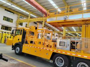 China HTRR206 Dual Purpose Railway Work Platform Vehicle 4.15m Height factory