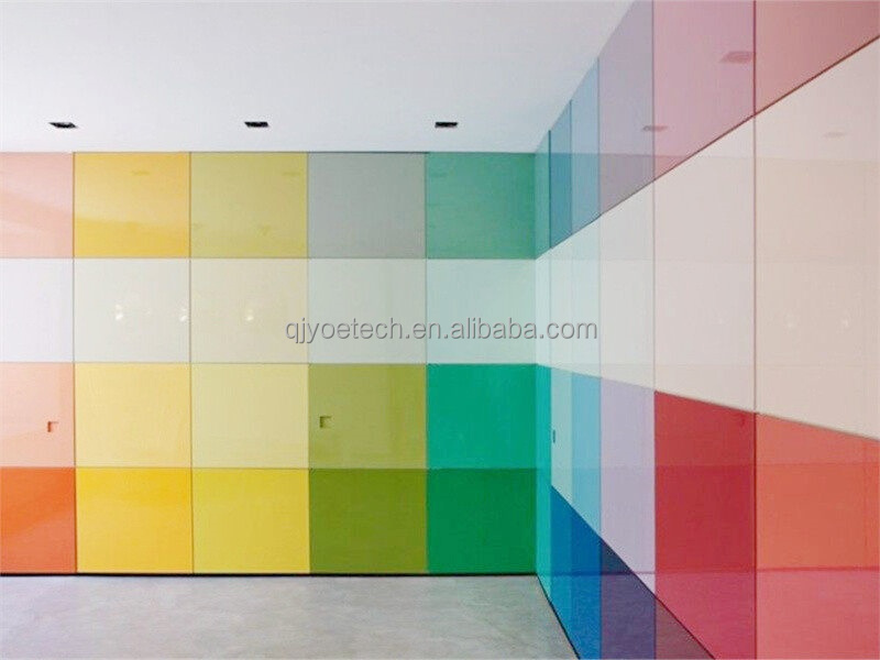 Home Bar Partition with Colored Laminated Glass Balustrades in Various Thickness