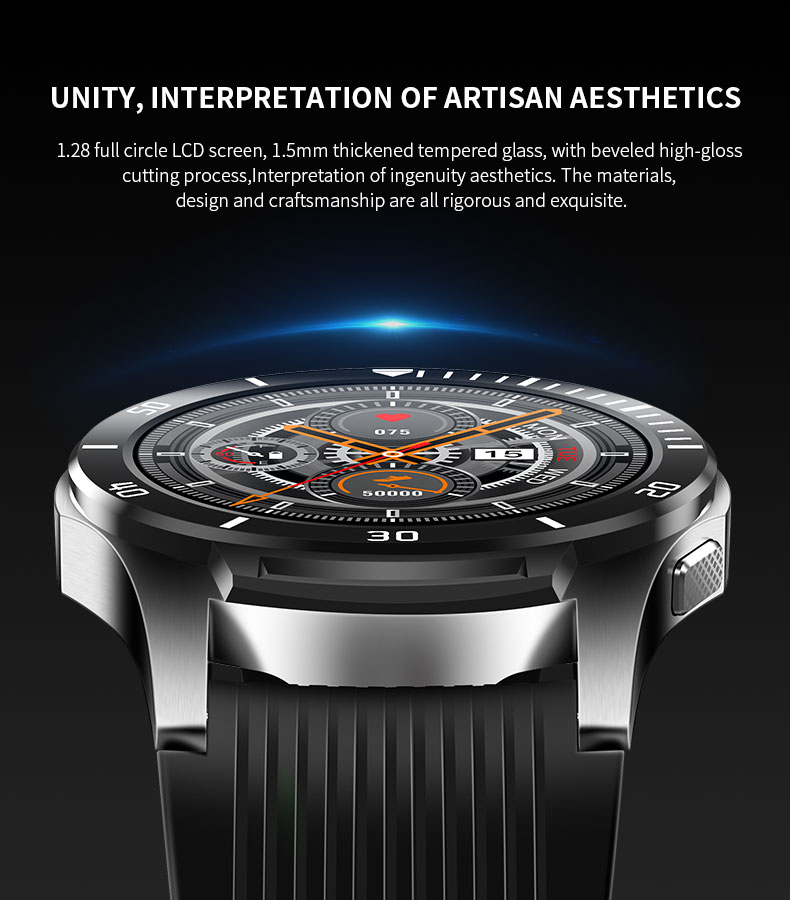 GT107 Smart Watch 1.28Inch circular 240*240 Full Touch Screen Body Temperature Health Band