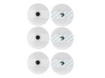 Disposable Round Ecg Electrodes Lead Wire AgCI Sensor White Foam Nonwoven Pad