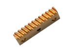 M0.5 Miniature Helical Gear Racks Toothed Rack 18mm Length ZnCuSn10Pb1