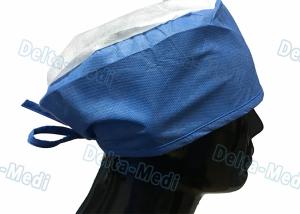 China Doctor' S Disposable Medical Caps With White Crown , Breathable Disposable Operating Room Hats factory