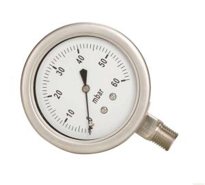 China Bourdon Type Pressure Gauge 150mm Dia Dial Size DN15 BSP Thread Process Connection factory