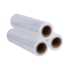 China Self Adhesive White Stretch Film 2.1kg Transparent 130mic Thickness factory