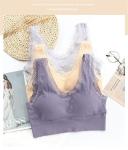 85D 75B 80A Nylon Large Ladies Bras Seamless Cotton Lace Panties Floral