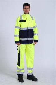China EN20471 Hi Vis Work Jackets , 290gsm Fluorescent Work Jackets factory