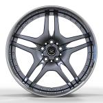 Meceredes Benze S600 Aluminum Alloy Rims 22 2-PC 6061-T6 Grey Face Polished