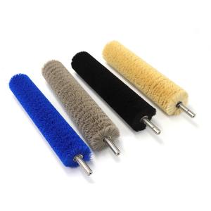 China Industrial With Metal Shaft Roller Brush Spiral Coil Cylinder Brush factory