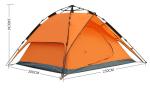 Instant Family Tent 3 to 4Person Large Automatic Pop Up Tents Waterproof for