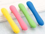 Pink Heart Kids Bedroom Knobs , PVC Colorful Handle Rubber Cabinet Knobs Soft