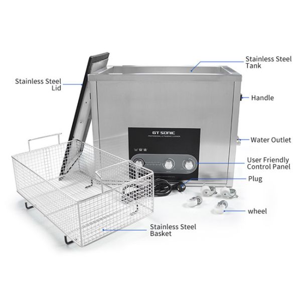600w Professional Ultrasonic Cleaner For Removing Grime Dirt Degrease