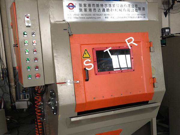 PLC Tracked Type Sandblasting Machine Small Workpieces Zipper Heads Screws