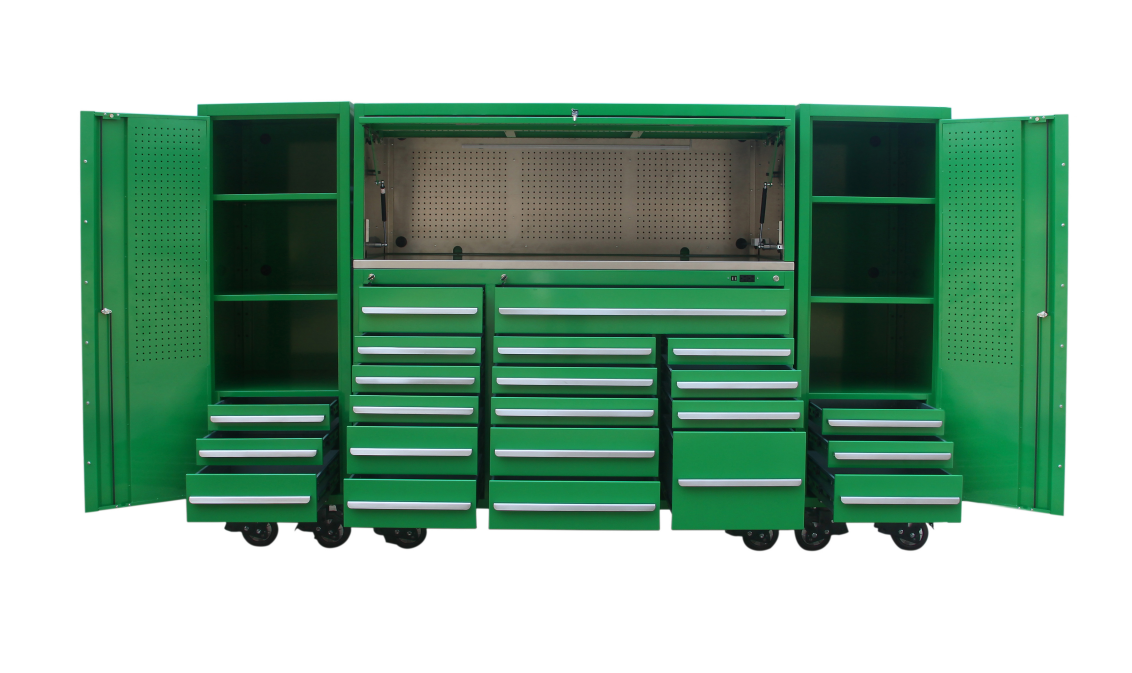 Garage Aluminum Handle Heavy Duty Tool Box with Lock and Cold Rolled Steel Construction