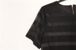 Lounge Ladies Striped Cotton Tops Black And White Striped Shirt
