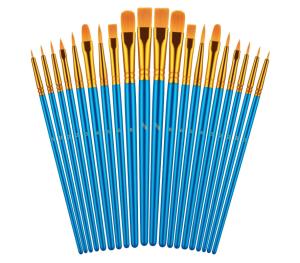 China Acrylic Painting Watercolor Blue Artist Paint Brushes Set For Body Face Rock Canvas factory
