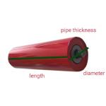 76 Mm Belt ISO Steel Conveyor Rollers Carrying Stainless