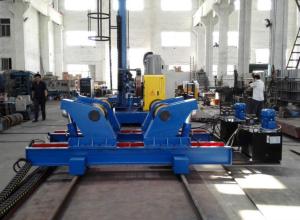 China Hydrulic Welding Rotator Machine Manual Moving With Towline Beside Rail factory
