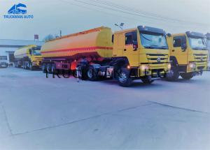 China 50T Oil Tank Trailer 35 Cbm 3 Axles 3 Compartments Double Line Air Brakes factory