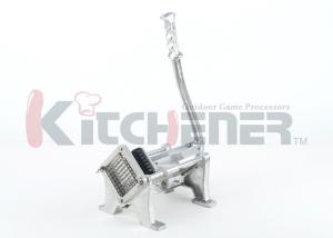 China Aluminum Commercial Potato French Fry Cutter , French Fries Slicer With Screw Base Bottom factory
