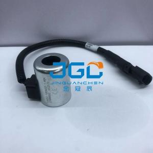 China Pilot Safety Lock Solenoid Valve Coil 12v 24v For XE135 XE150 XE215 XE245 XE305 Excavator Accessory 1019 factory
