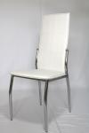 Fashionable Modern Style Pu Leather Dining Chairs With Chrome Leg
