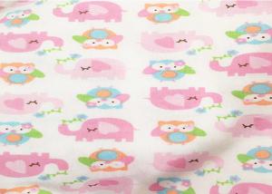 China New Design Some Cute Pattrens Cotton Flannel Cloth For Baby Cloth factory