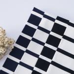 Breathable Comfortable Striped Cotton Fabric For French Terry
