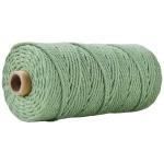 Green 3 Strand Twisted Nylon Rope 3mm Macrame Braided Cotton Rope