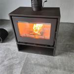 Europe Indoor Heating Freestanding Mild Steel Wood Burning Fireplace Stove