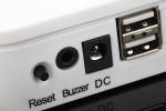 COMER 2 Port Security Alarm desktop clear acrylic handset display stand in