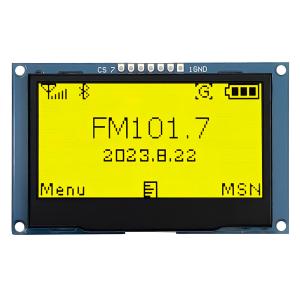 China 2.4 Inch Graphic OLED Display China Manufacturer Supply Yellow Color SPI Interface factory