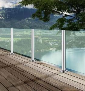 China Customisable Glass Railing with Easy Installation and Space Saving Design factory