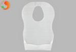 White Disposable Baby Bibs With Pouch Biodegradable100% Pure Cotton Messy Free
