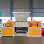 Industrial Double Shaft Shredder for Plastic and Wood Pallets Video Inspection
