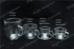 espresso cups, double wall thermo glasses, blown glass coffee cup, tea cup