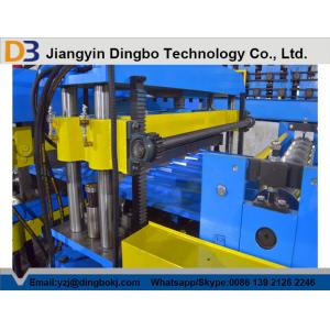 Steel Tile Roll Forming Machine 18 Groups Rollers / Hydraulic Control System for