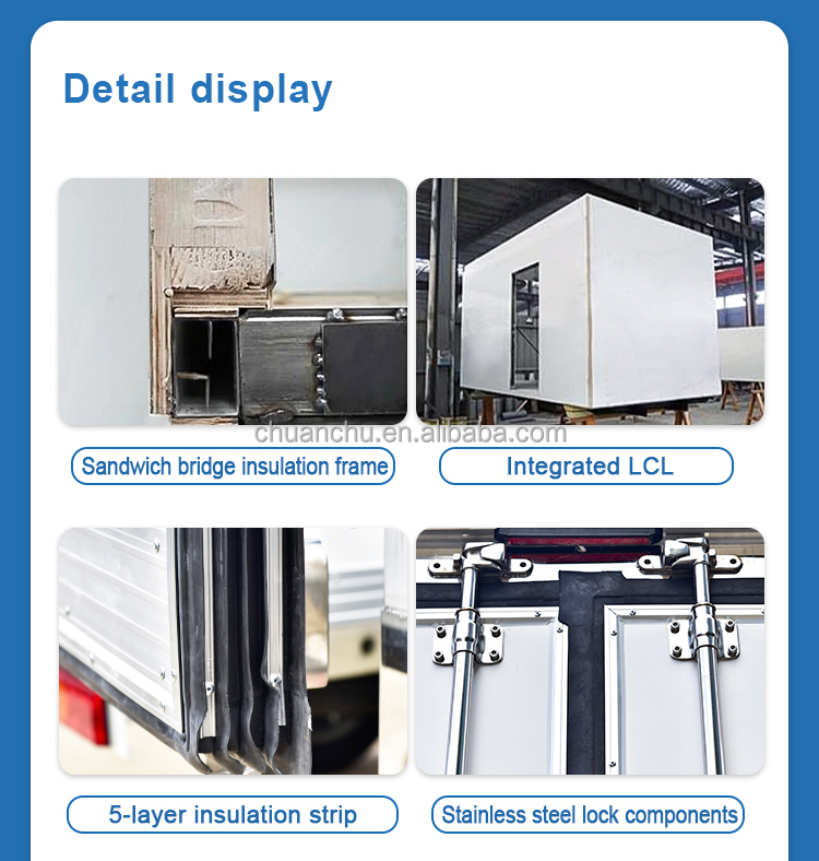 Howo 4x2 Refrigerated Truck Wide Body Automatic Transmission 4000x2100x2100 mm Box Dimensions Gross Vehicle Weight ≤5T