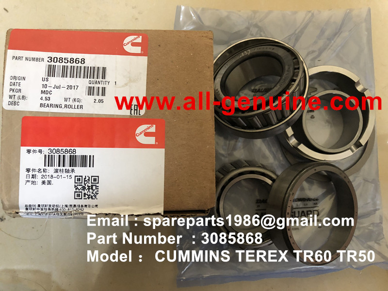 CUMMINS TEREX 3085868 BEARING ROLLER NHL MINING DUMP TRUCK TR35 TR50 TR60 TR100 3305B 3305F 3303 3307 TR45 TR70 MT4400
