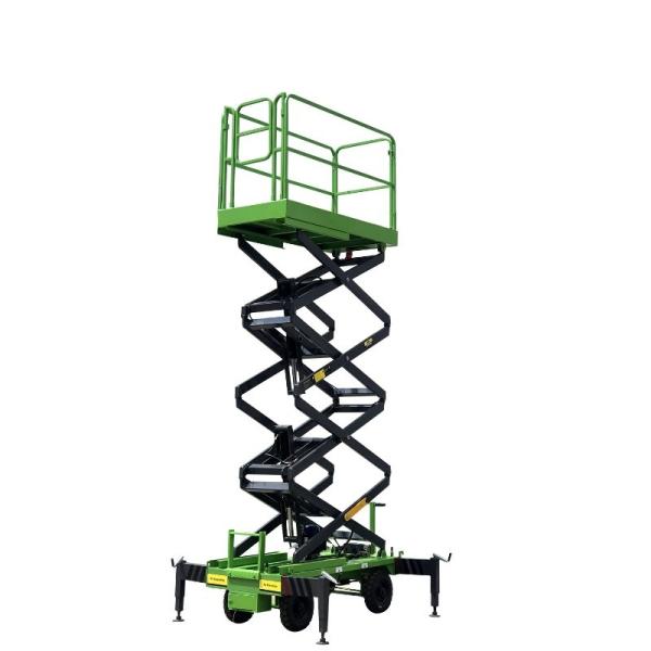 Durable Mobile Scissor Lift 14 Meters Hydraulic X-Lift Platform 500kg Loading