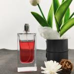 30ml 50ml 100ml Square Spray Bottle Glass Perfume Bottle with Rubber Stopper