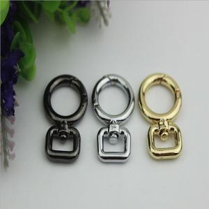China DIY Sewing handmade zinc alloy 16mm bag spring o rings for dog pet collar factory