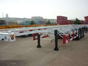 China Hot sale 20 footer 40 footer container chassis with FUWA axles container semi trailer factory