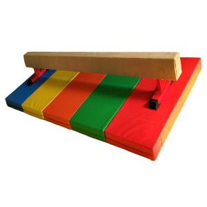 China Eco Friendly Kids Gymnastics Beam Width 10CM With Soft PVC Material Mat factory