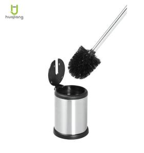 China Economic Stainless Steel Toilet Brush with Easy Automatic Open Holder and Anti-Bacterial PP Brush Filament factory